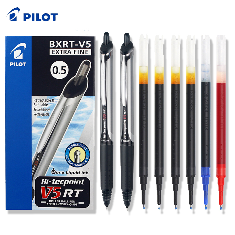 Pilot Pen V5 - Pilot BXRT-V5 intrekbare gelpen, 0,5 mm