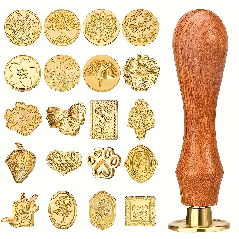Wax Seal Stamp Set - 21-delige waszegelset met diverse stijlen, retro