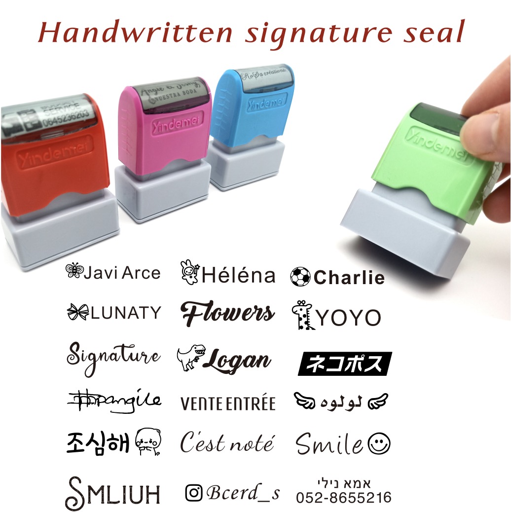 Rubber Date Stamp - Aangepaste leraar naam inkt stempel handtekening