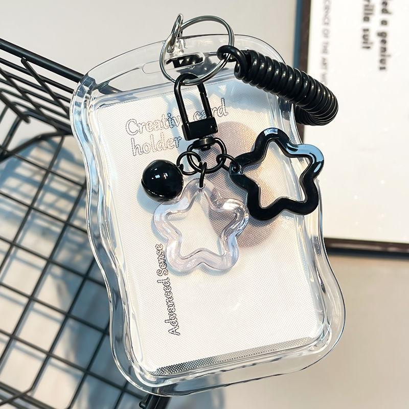 Index Card Holder - PVC Transparante Kpop Fotokaarthouder Sleutelhanger voor