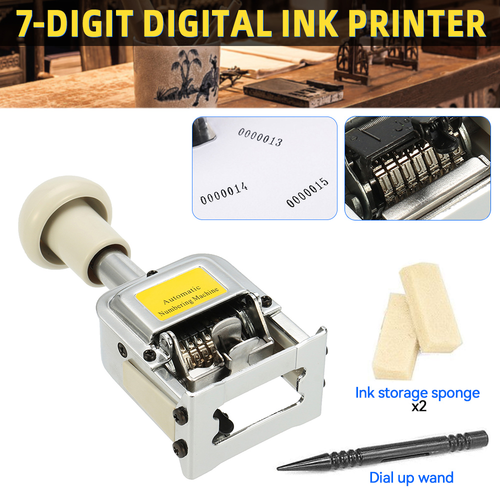 Nummer Machine 7 Positie Autom - Rubber Date Stamp recensie en prijs