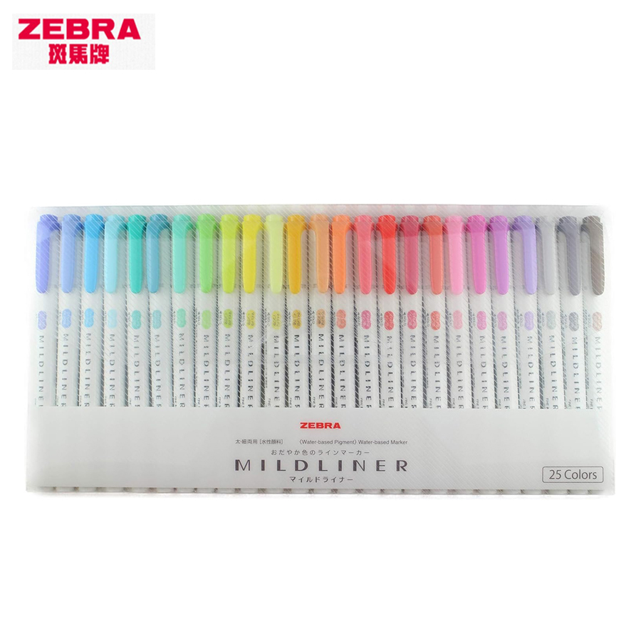 Zebra Volledige 35/25 Kleuren  - Zebra Pen Mildliner recensie en prijs