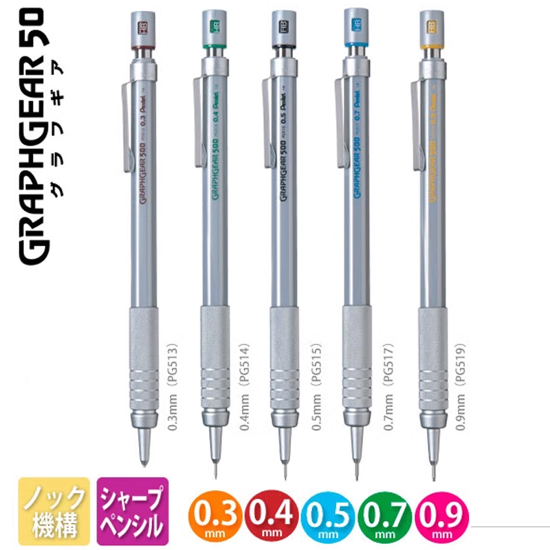 Pentel Vulpotlood GraphGear 50 - Pentel Pen Graphgear recensie en prijs