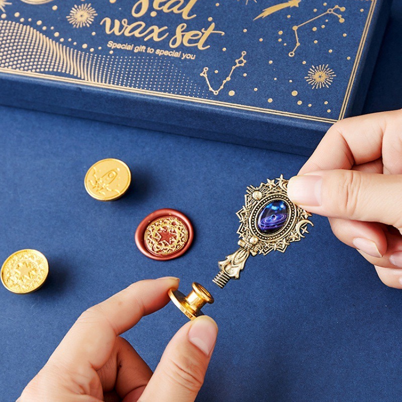 Starry Vuur Lak Stempel Set En - Wax Seal Stamp Set recensie en prijs